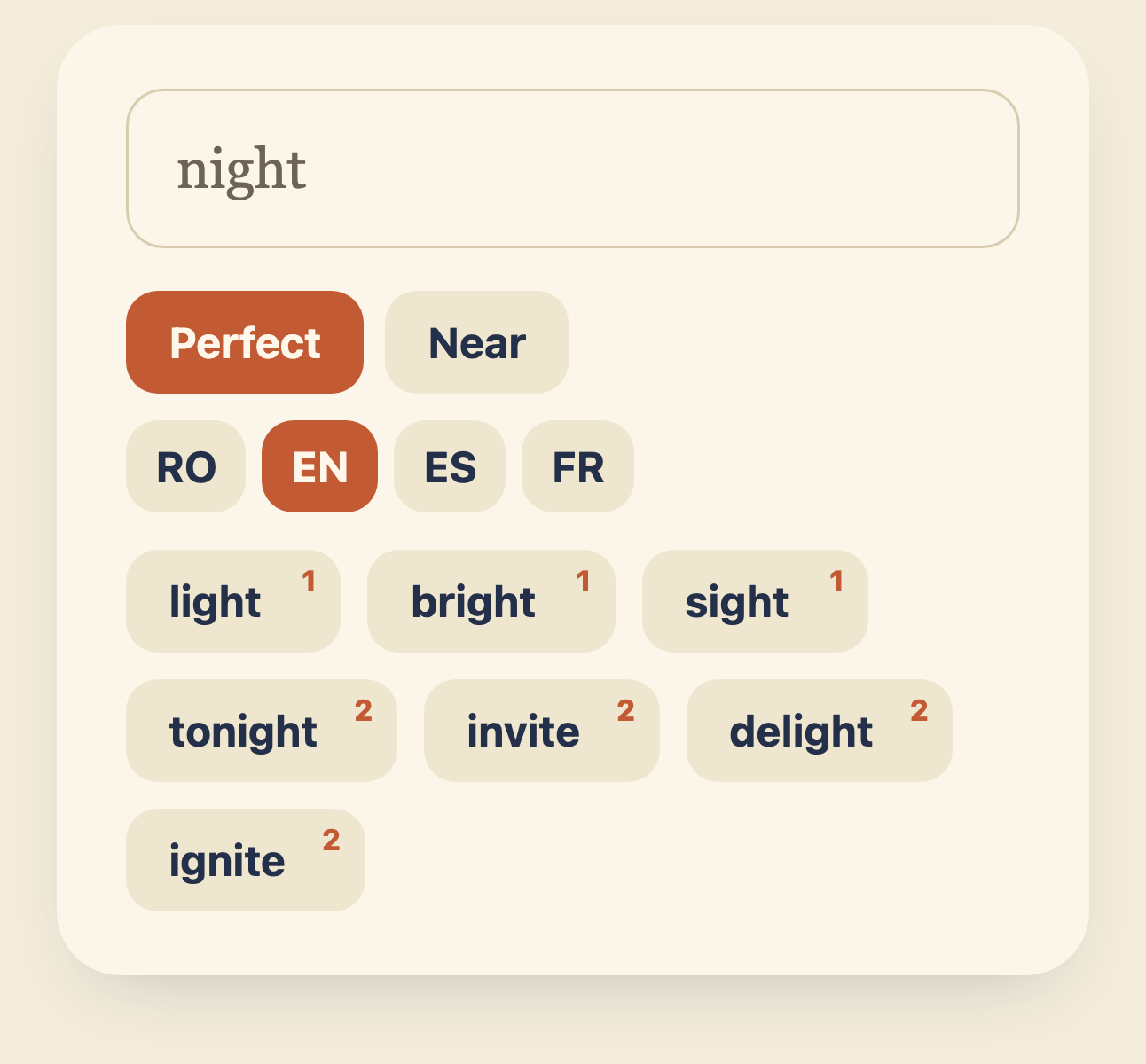 Rhyme finder